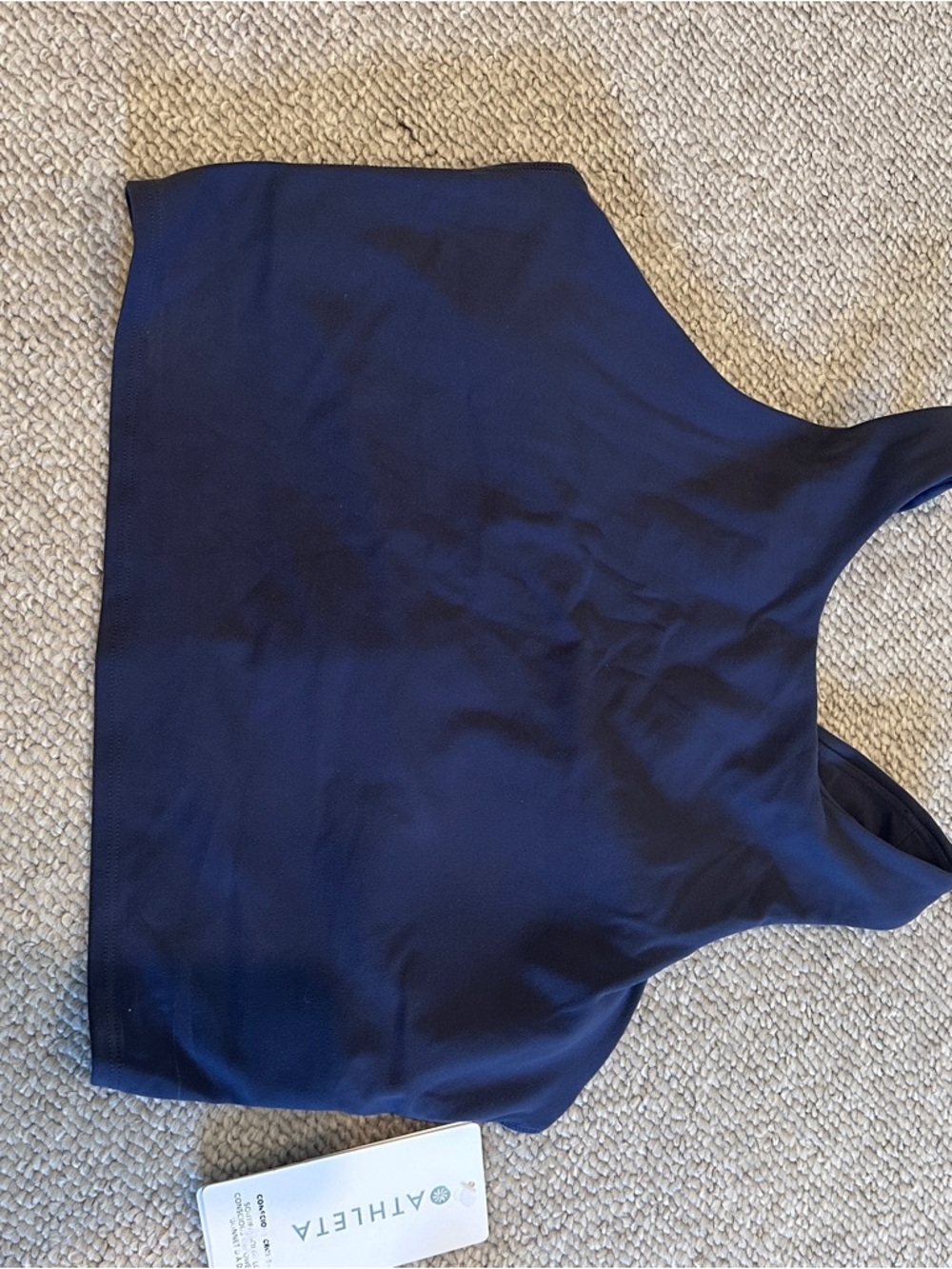 NWT Athleta Cropped Top Sports Bra - Picture 3 of 5